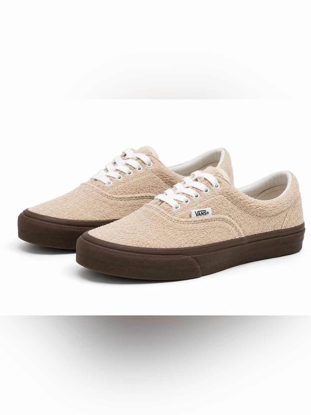 Vans Authentic Cream Terry Cloth Sneakers Men’s 9 / Women’s 10.5 Unisex